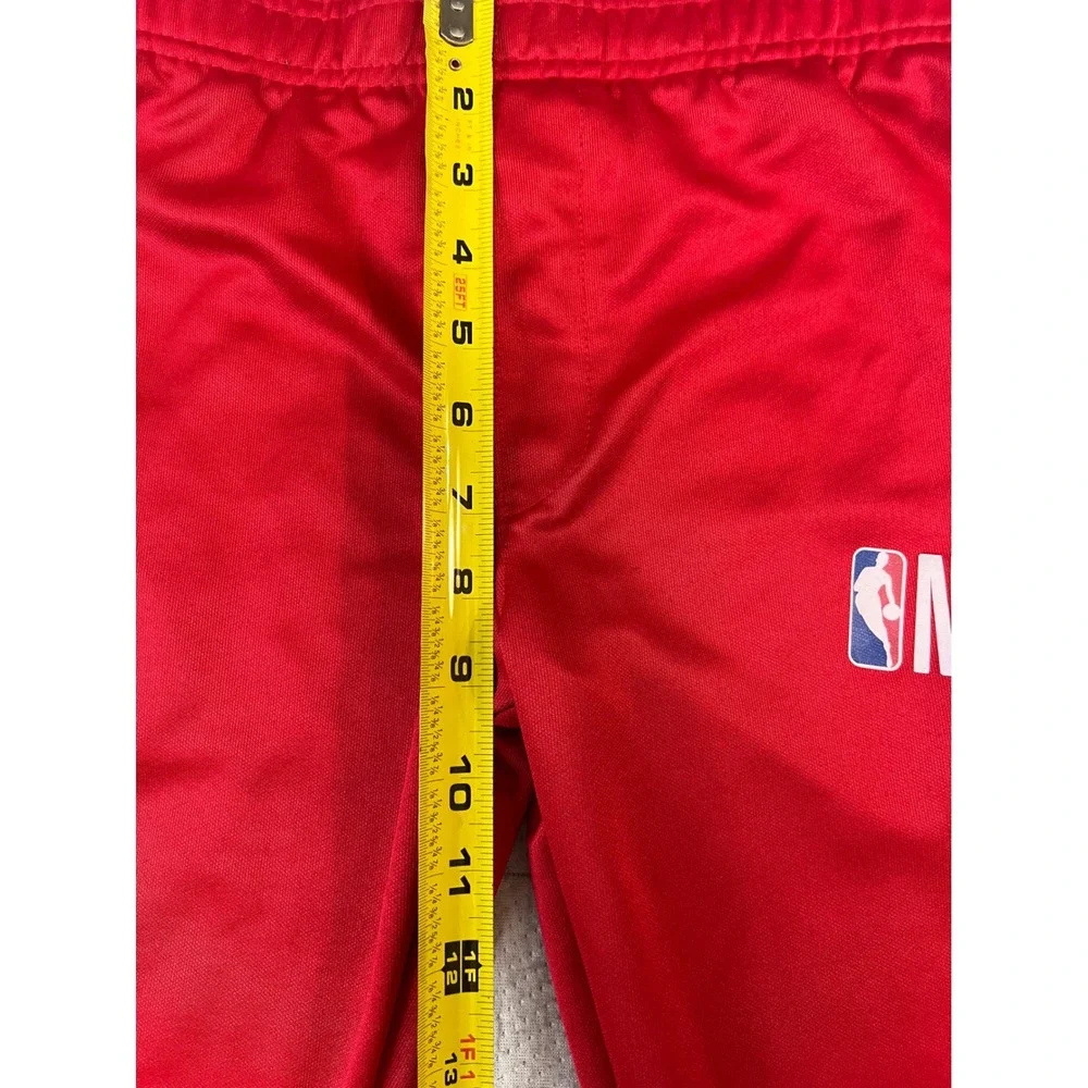 NBA Boys Red Athletic Track Pants Joggers Size 8 Basketball Logo